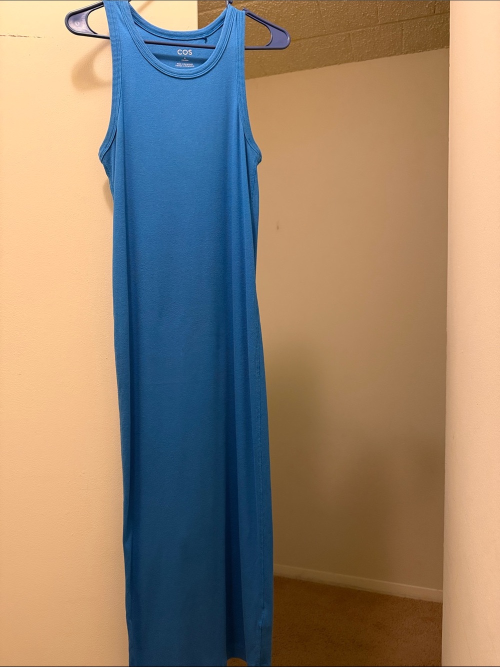 COS Sleeveless Maxi Dress in Bright Blue